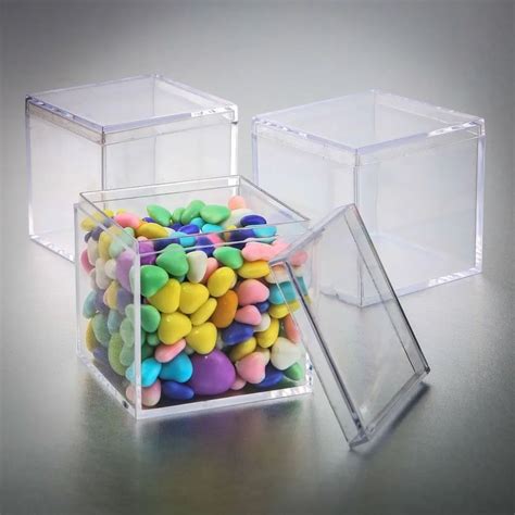 small clear acrylic candy boxes